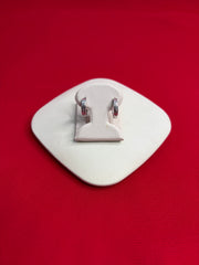 Pure Silver Versace Hoops Earrings (HE105)