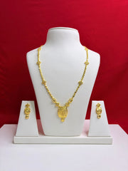 Pure Silver Gold Plated Necklace Set (GPS 3)