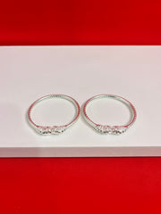 Pure Silver Bangle Pair 2.1