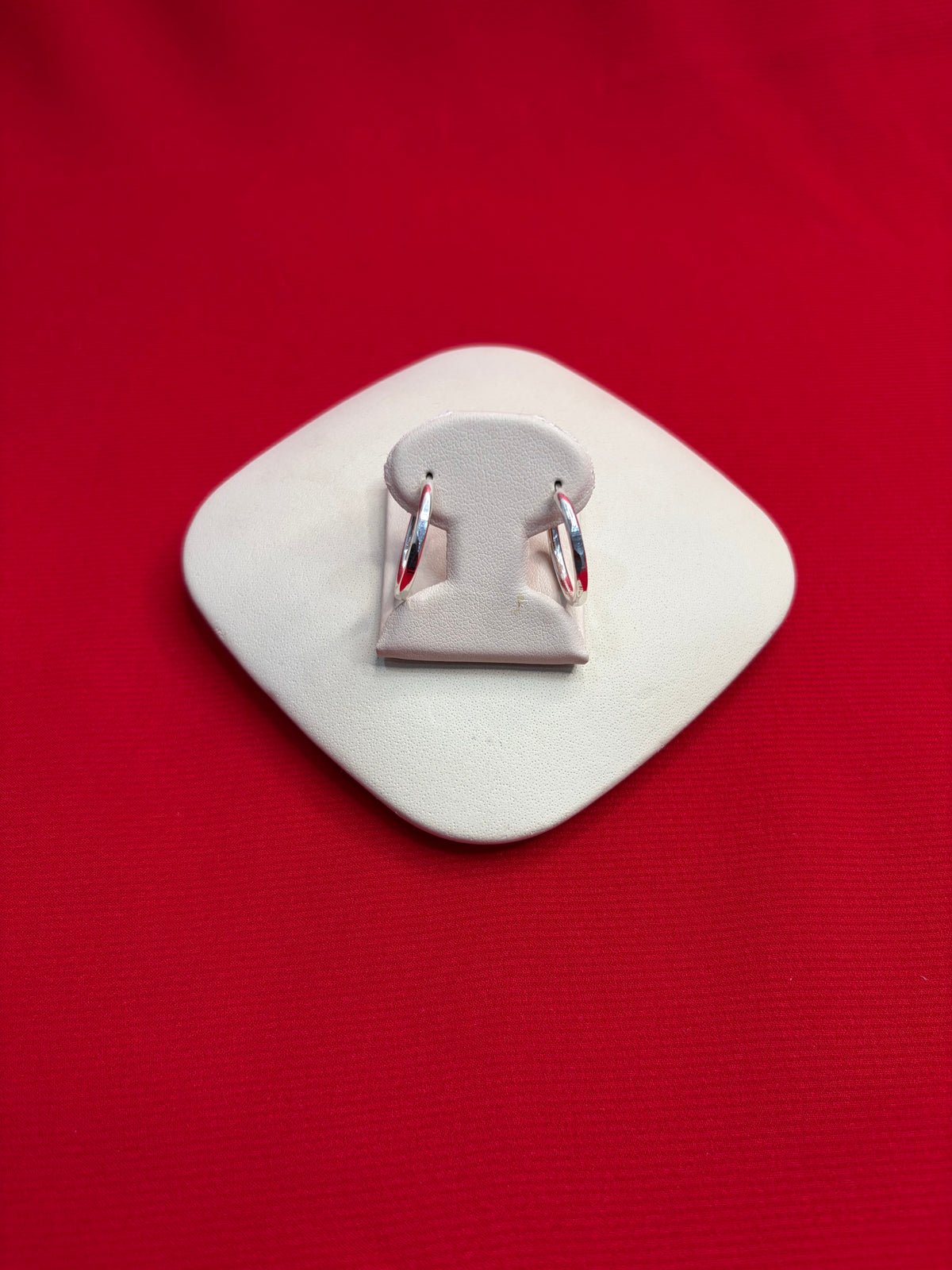 Pure Silver Hoops Earrings (HE78)