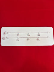 Pure Silver Kids Anklets (7.5 Inch) (KA139)