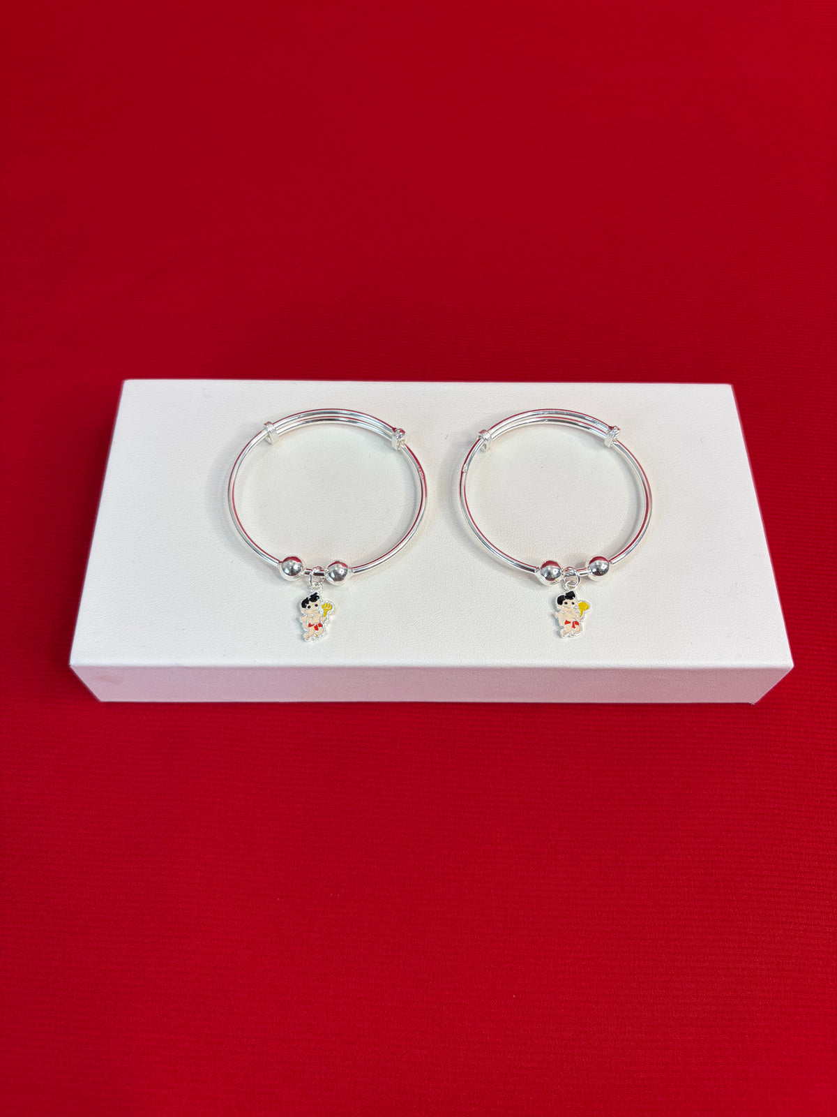 Pure Silver Adjustable Kangan Bracelet (KS123)