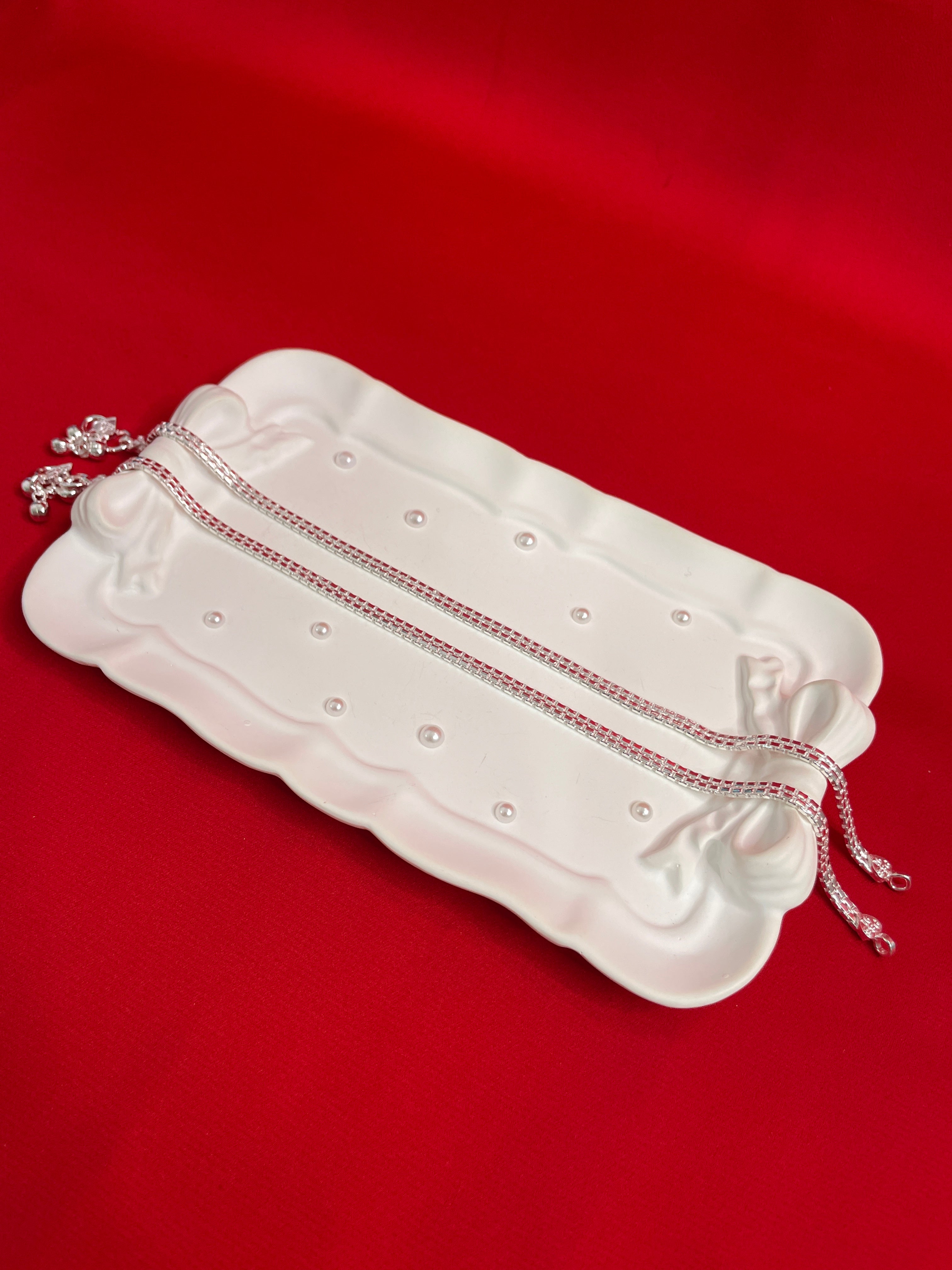 Pure silver Anklets