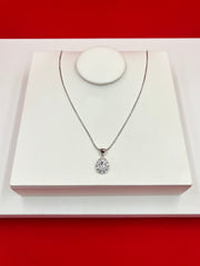 Crystal Pear-shape Pendant Necklace