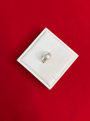 Pure Silver Pearl Ring Size 7 (PR20)