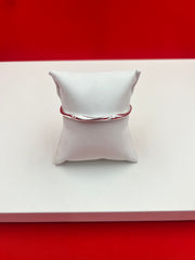Elegant Twisted Silver Bangle 2.2