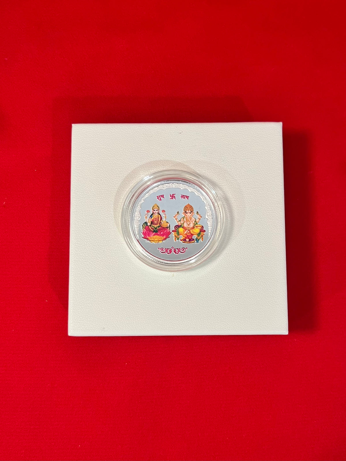 PURE SILVER 10 GRAMS LAXMI GANESH JI COIN