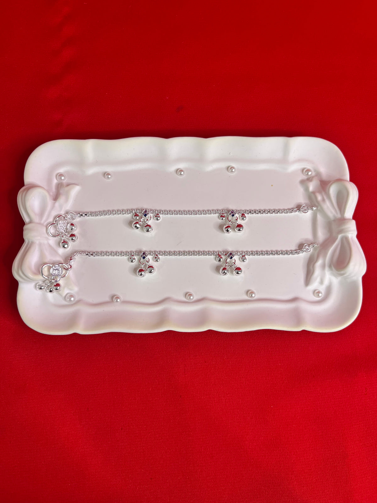 Pure Silver Kids Anklets 6.5 (KA61)