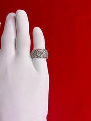 Pure Silver Women’s Cocktail Ring (Size 8) WR246