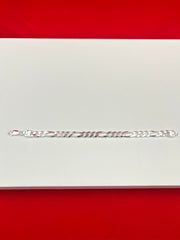 Men’s Pure Silver Figaro Bracelet