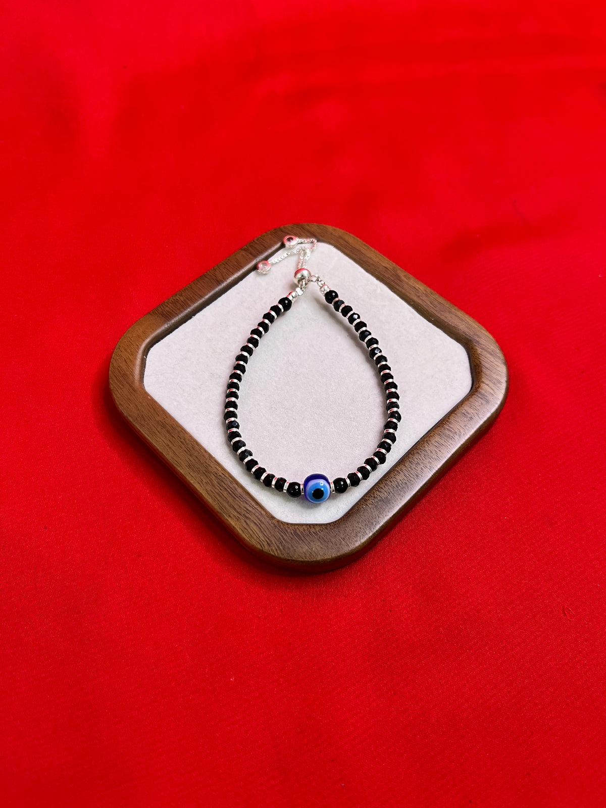 Evil Eye Black Beads Bracelet (Najariye) (WB107)