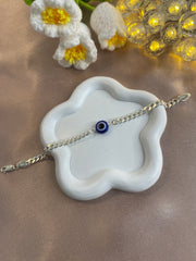 Evil Eye pure silver Bracelet