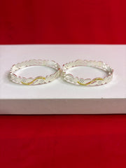 Pure Silver Bangle Pair 2.8 (SB84)