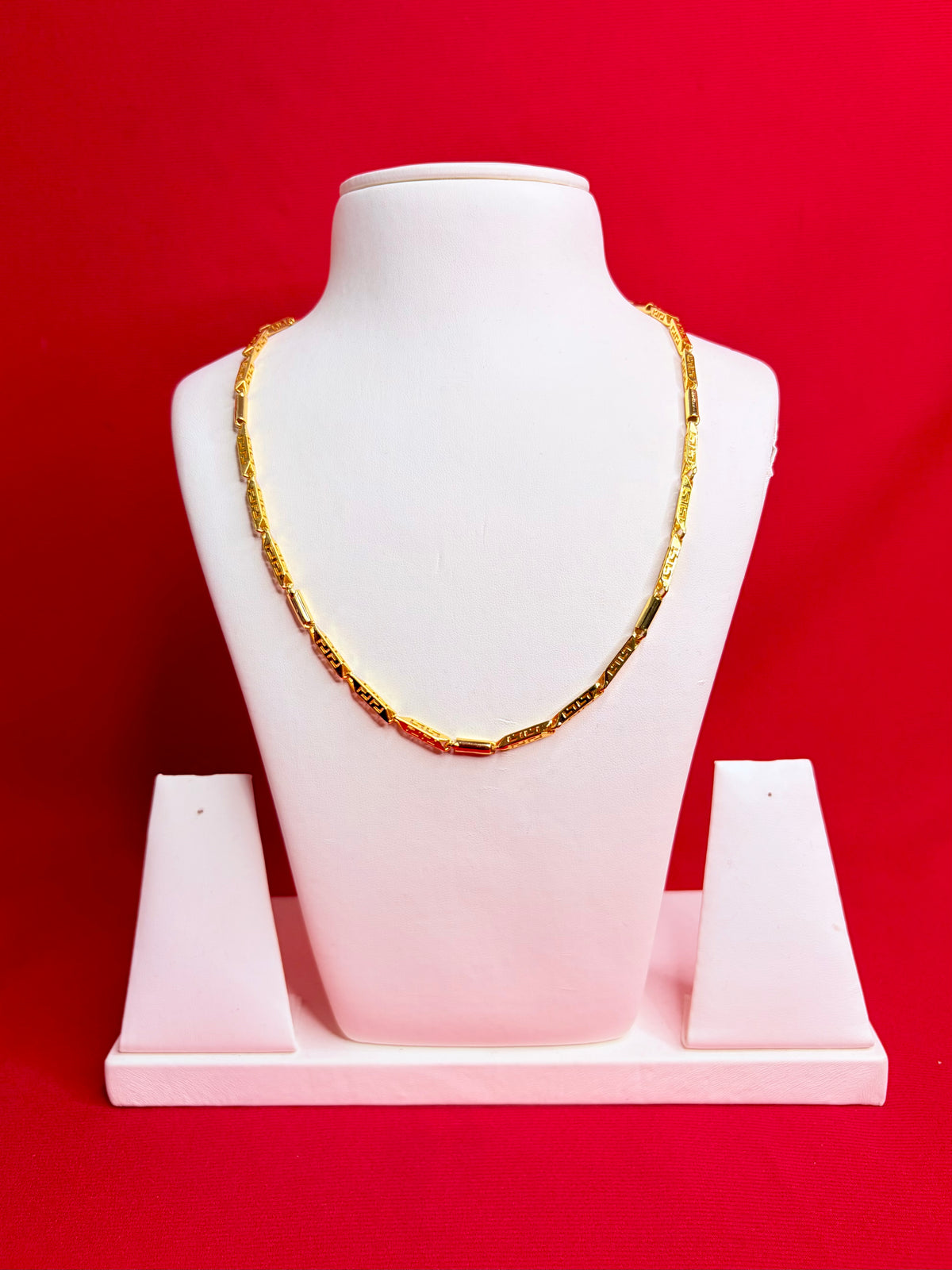 Pure Silver Gold Plated Chain 20” (Sc122)