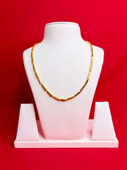 Pure Silver Gold Plated Chain 20” (Sc122)