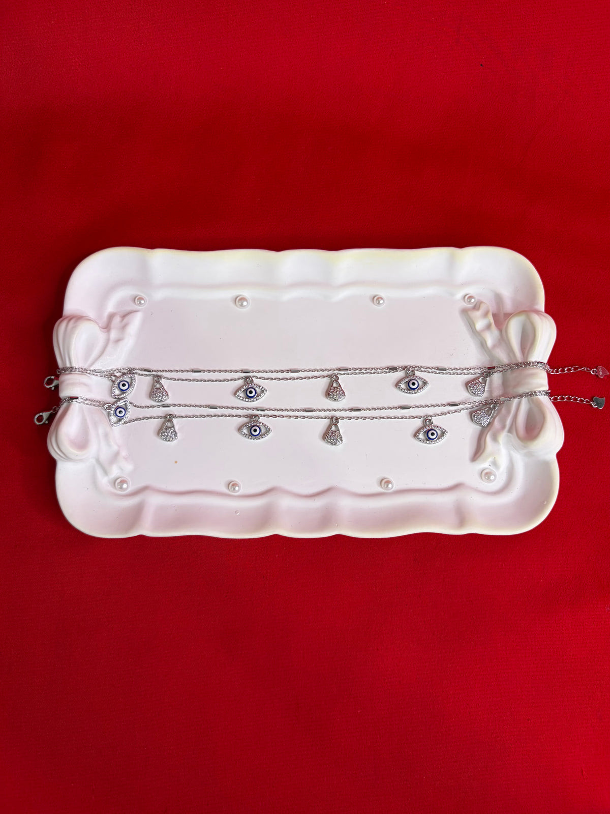 Pure Italian Silver Anklets (WA94)