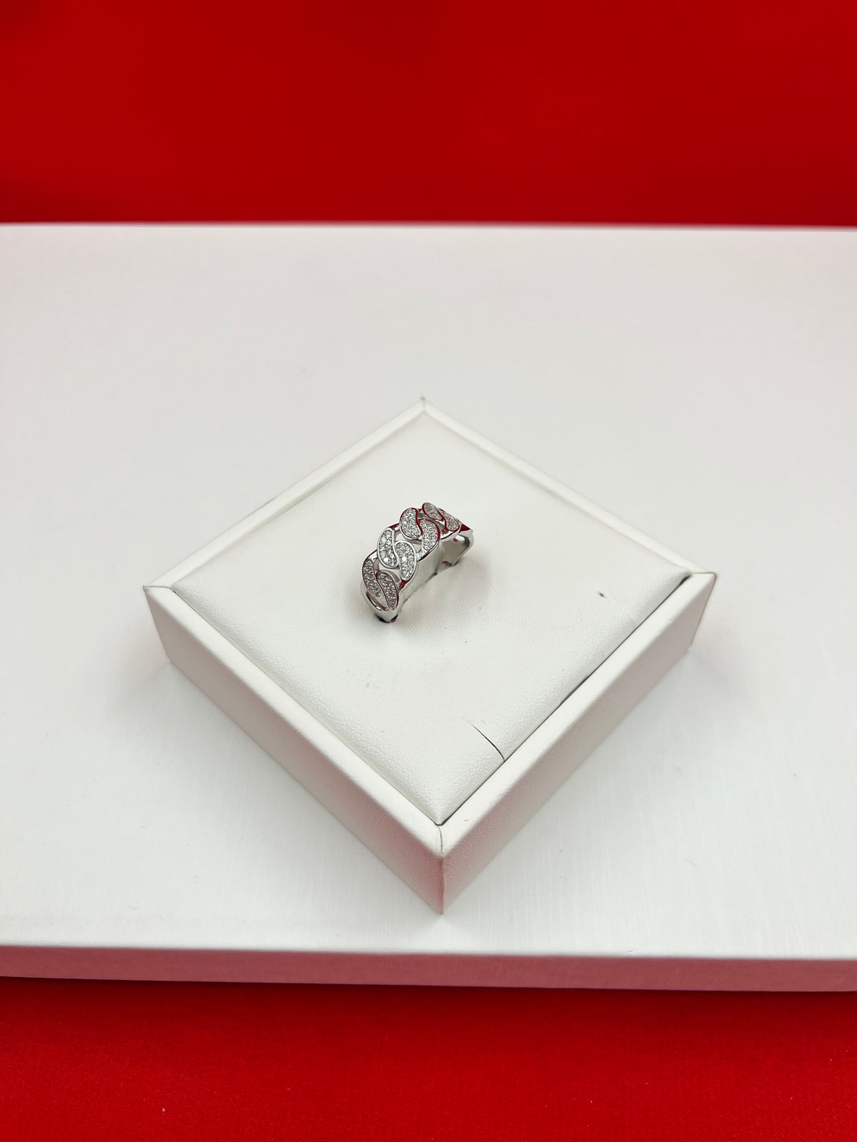 Silver Iced Band size 12