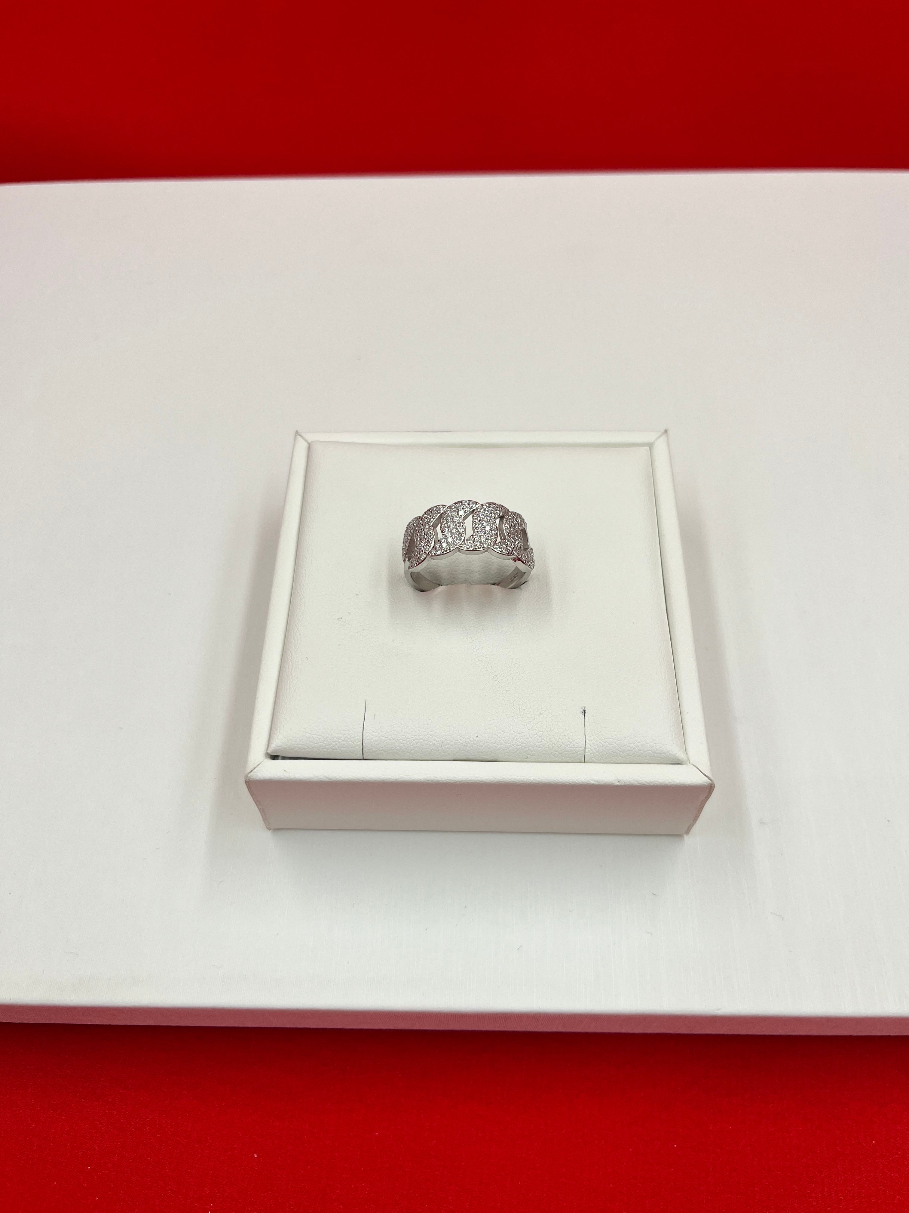 Silver Iced Band size 11