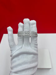 Women’s Fully Stoned Silver Bangle Pair 2.4