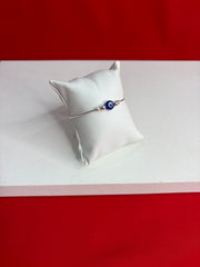 Women’s Evil Eye Silver Bracelet Wb116 (6.5-7.5Inch)