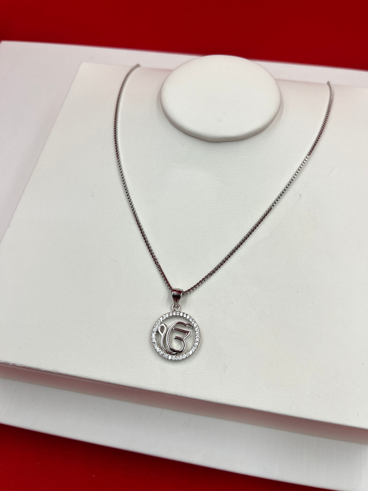 Ek Onkar Silver Pendant Necklace
