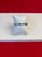 Men Silver Icedout Bracelet (MB136)