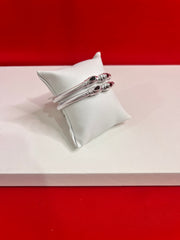 Pure Silver Bangle Pair 2.2