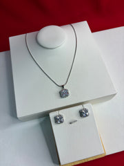 Pure Silver Pendant Set (WN236)