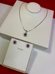Pure Silver Pendant Set (WN145)