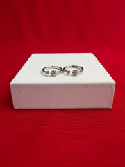 Pure Silver Toe Rings Pair (TR9)