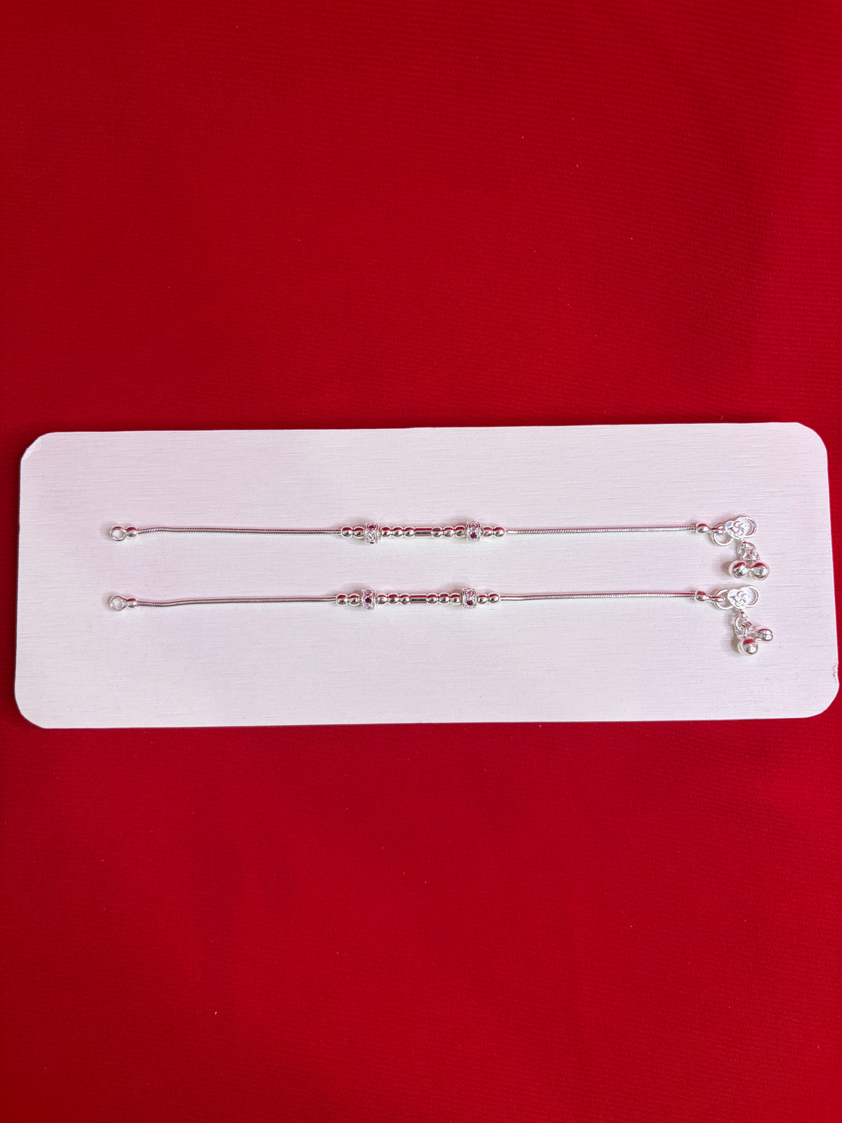 Pure Silver Anklets (7 Inch) (KA104)