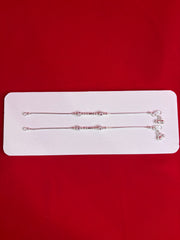 Pure Silver Anklets (7 Inch) (KA104)