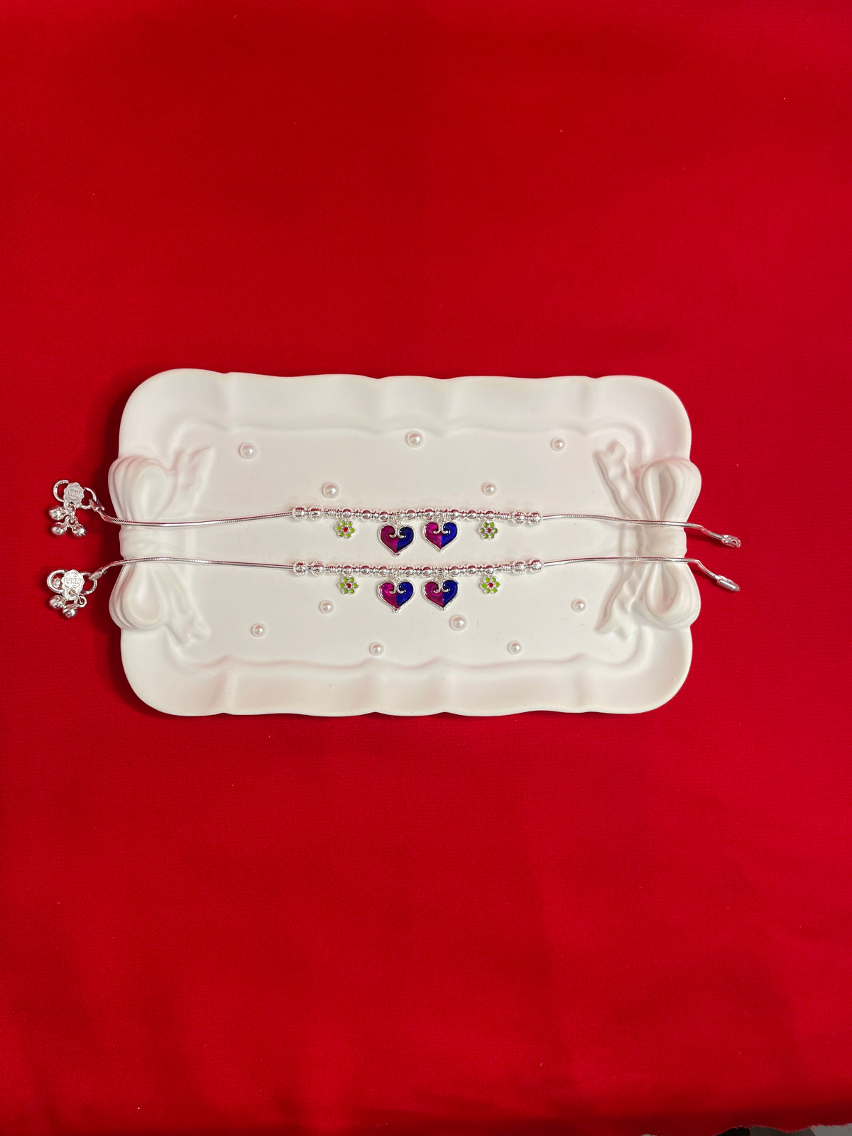 Pure silver Anklets