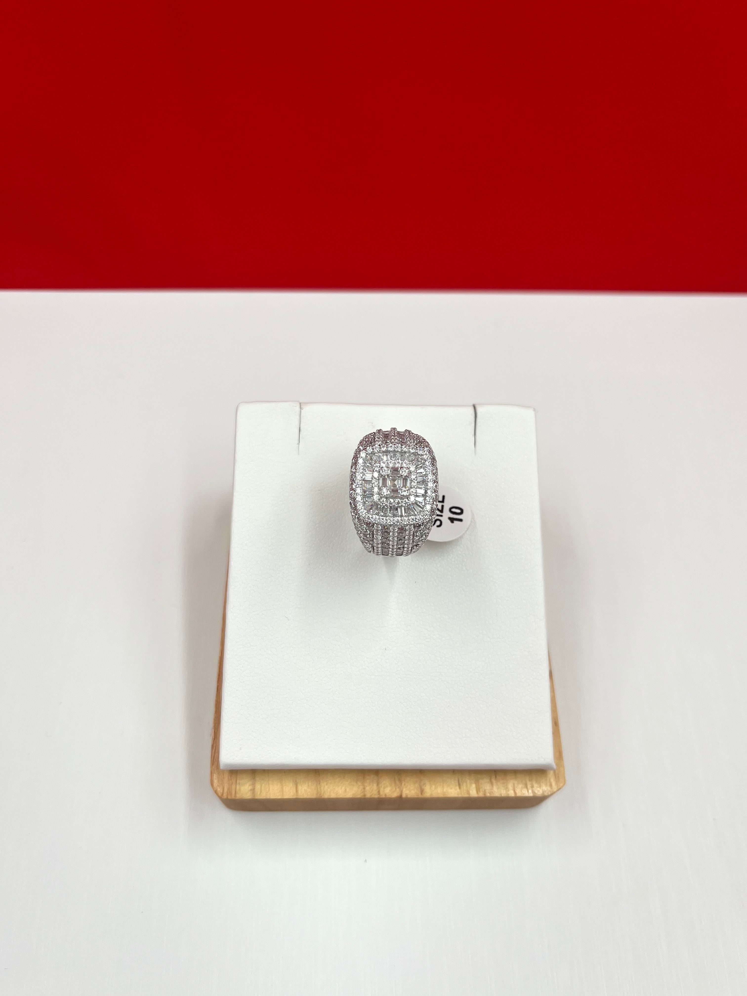 Men Iced out Ring size 10