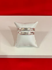 Pure Silver Bangle Pair 2.2