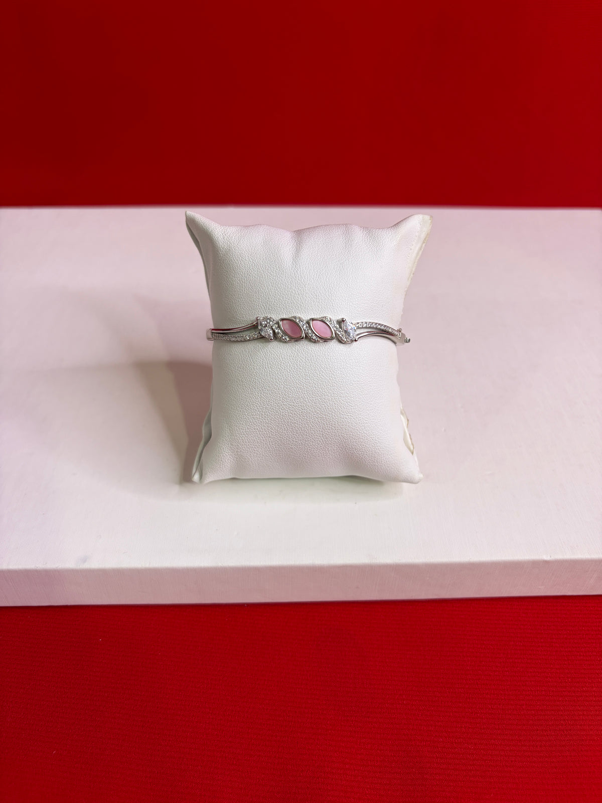 Women’s Pure Silver Bangle Bracelet (SB116)