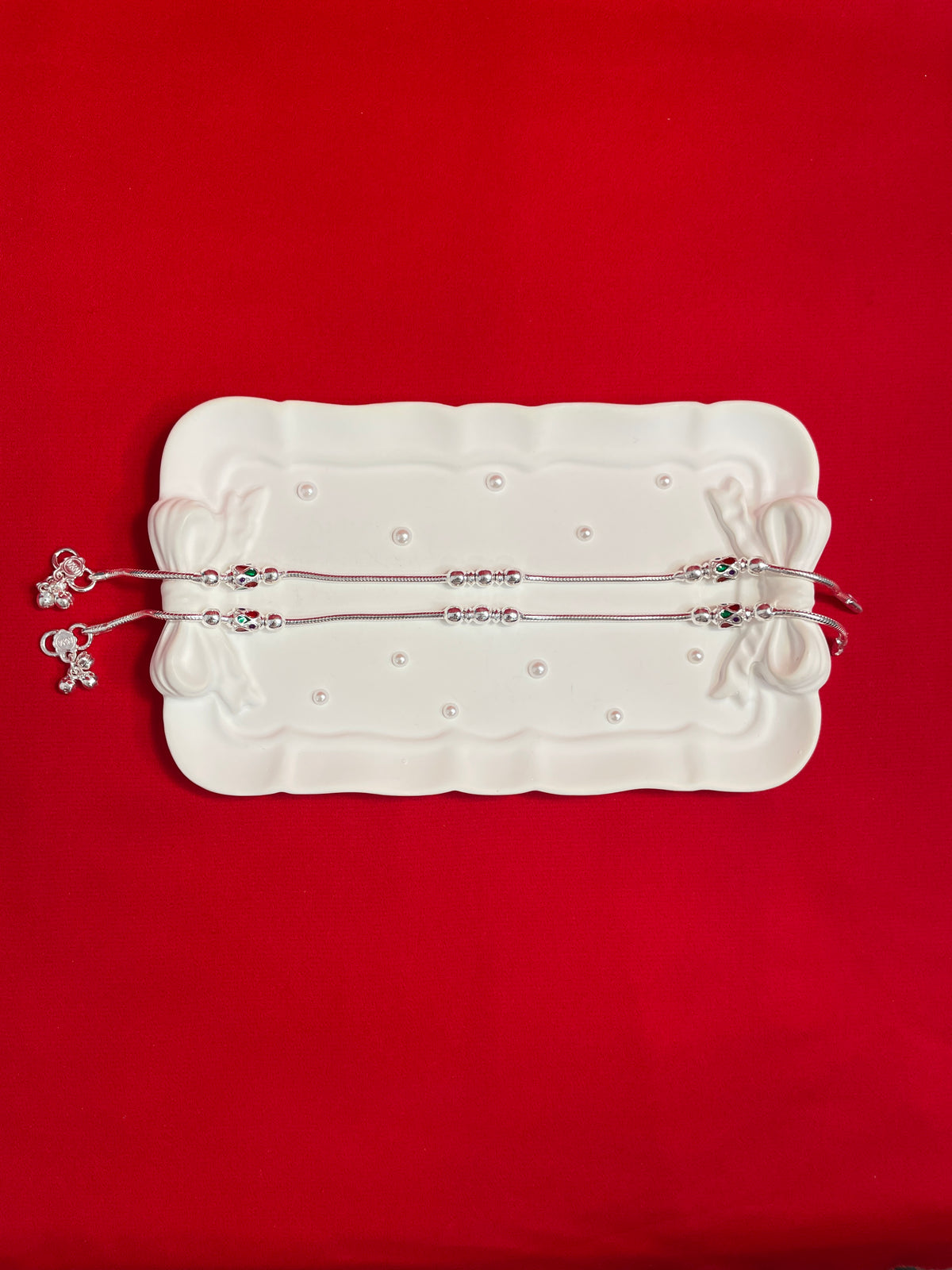 Pure silver Anklets