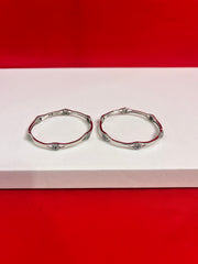 Pure Silver Bangle Pair 2.1