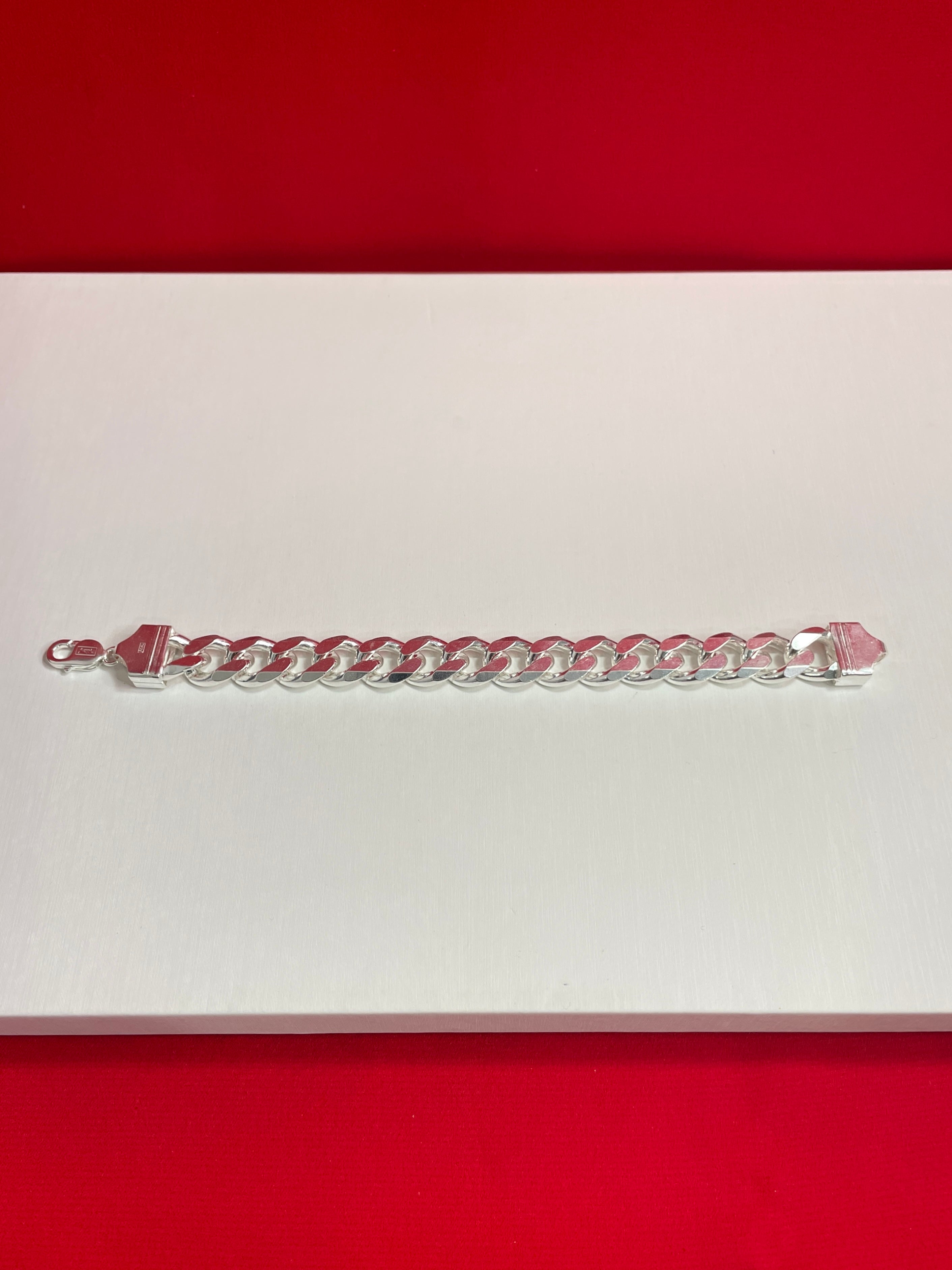 Men’s pure Silver Cuban Bracelet mb10