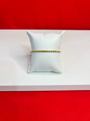 Pure Silver Gold Plated Bracelet (7.5 inch) Mb67
