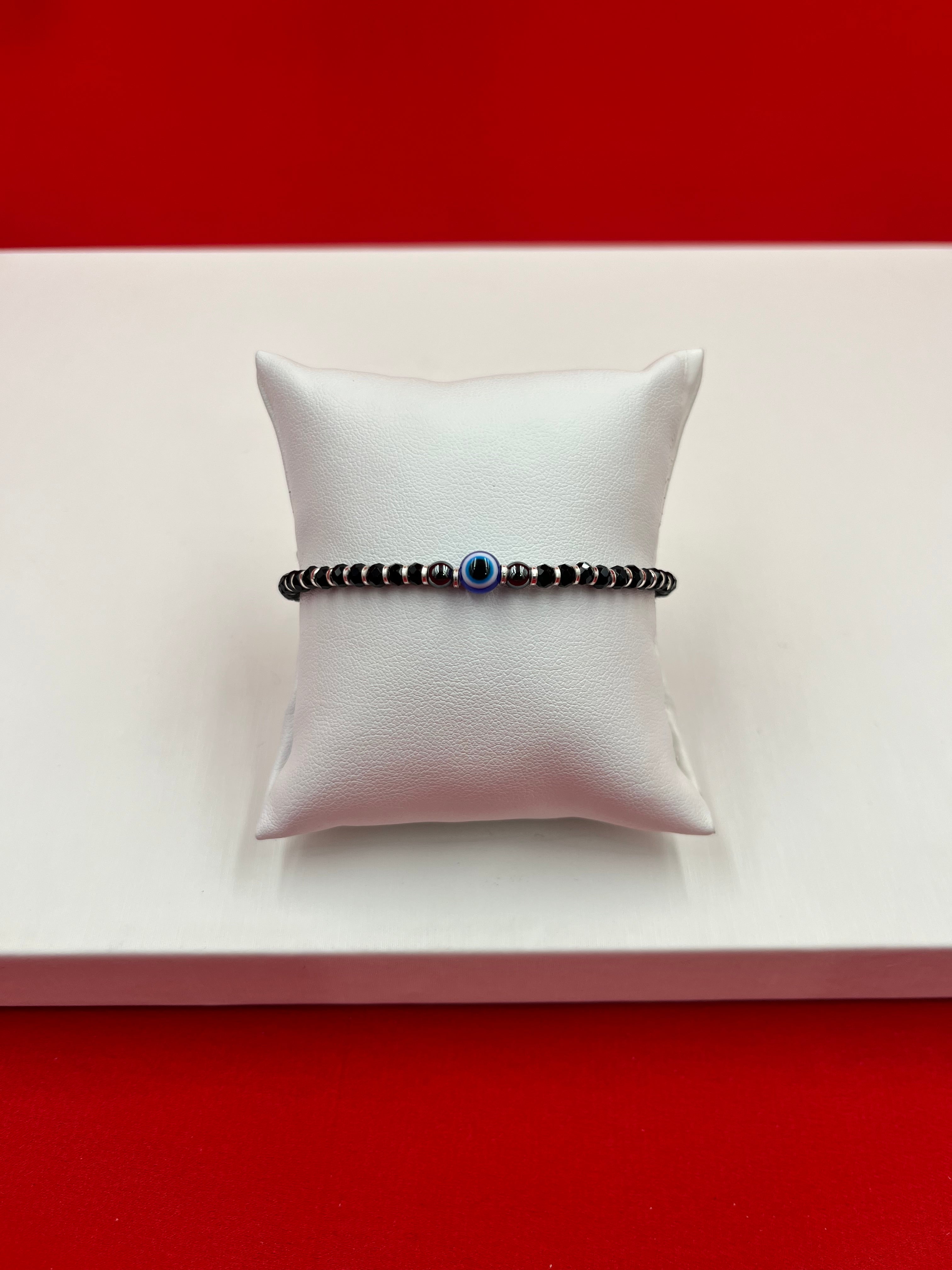 Evil Eye Black Beads Bracelet (Najariye)