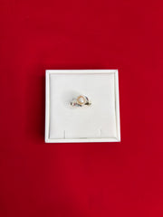 Pure Silver Pearl Ring Size 7.5 (PR18)