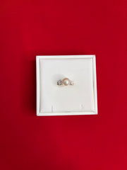 Pure Silver Pearl Ring Size 6 (PR19)