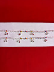 Pure Silver Anklets (9 Inch) (KA125)