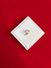 Pure Silver Pearl Ring Size 7.5 (PR18)