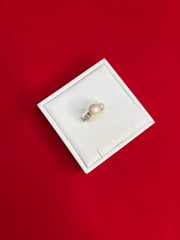 Pure Silver Pearl Ring Size 11 (PR06)