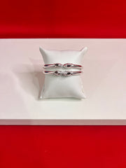 Pure Silver Bangle Pair 2.3