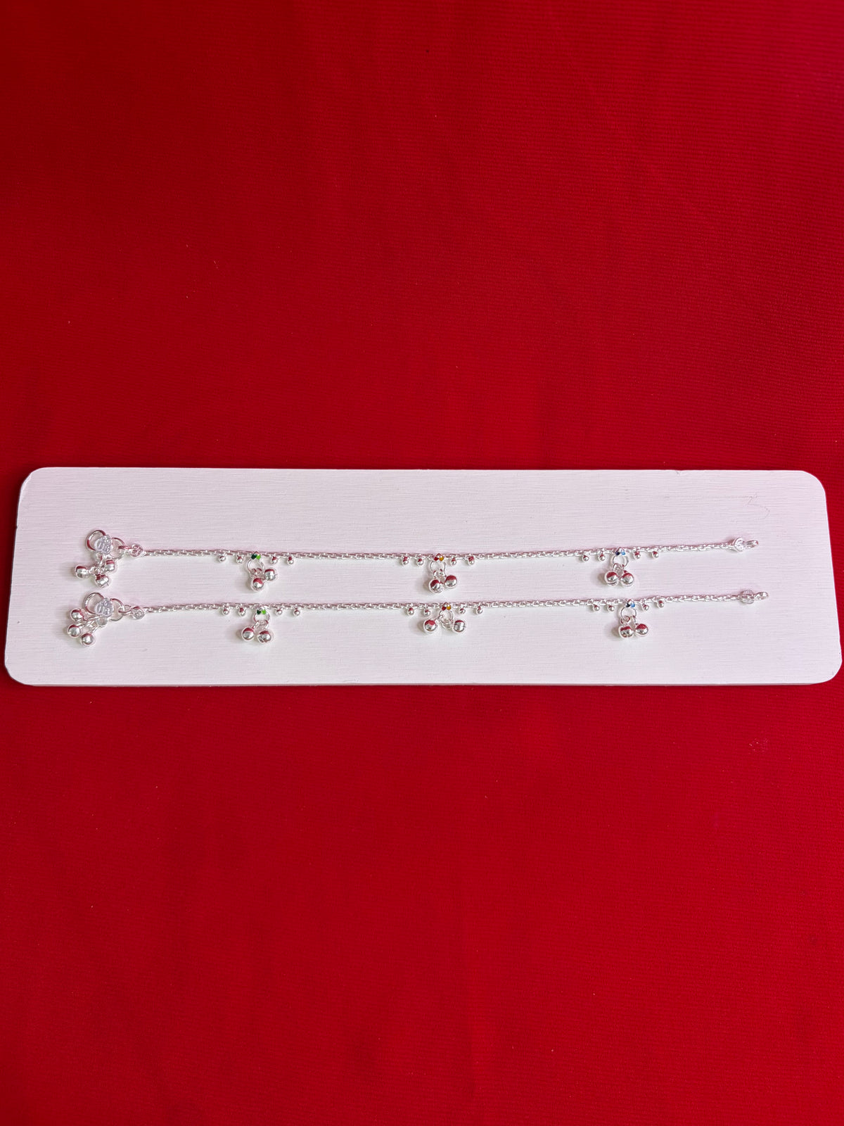Pure Silver Anklets (9 inch) (KA91)