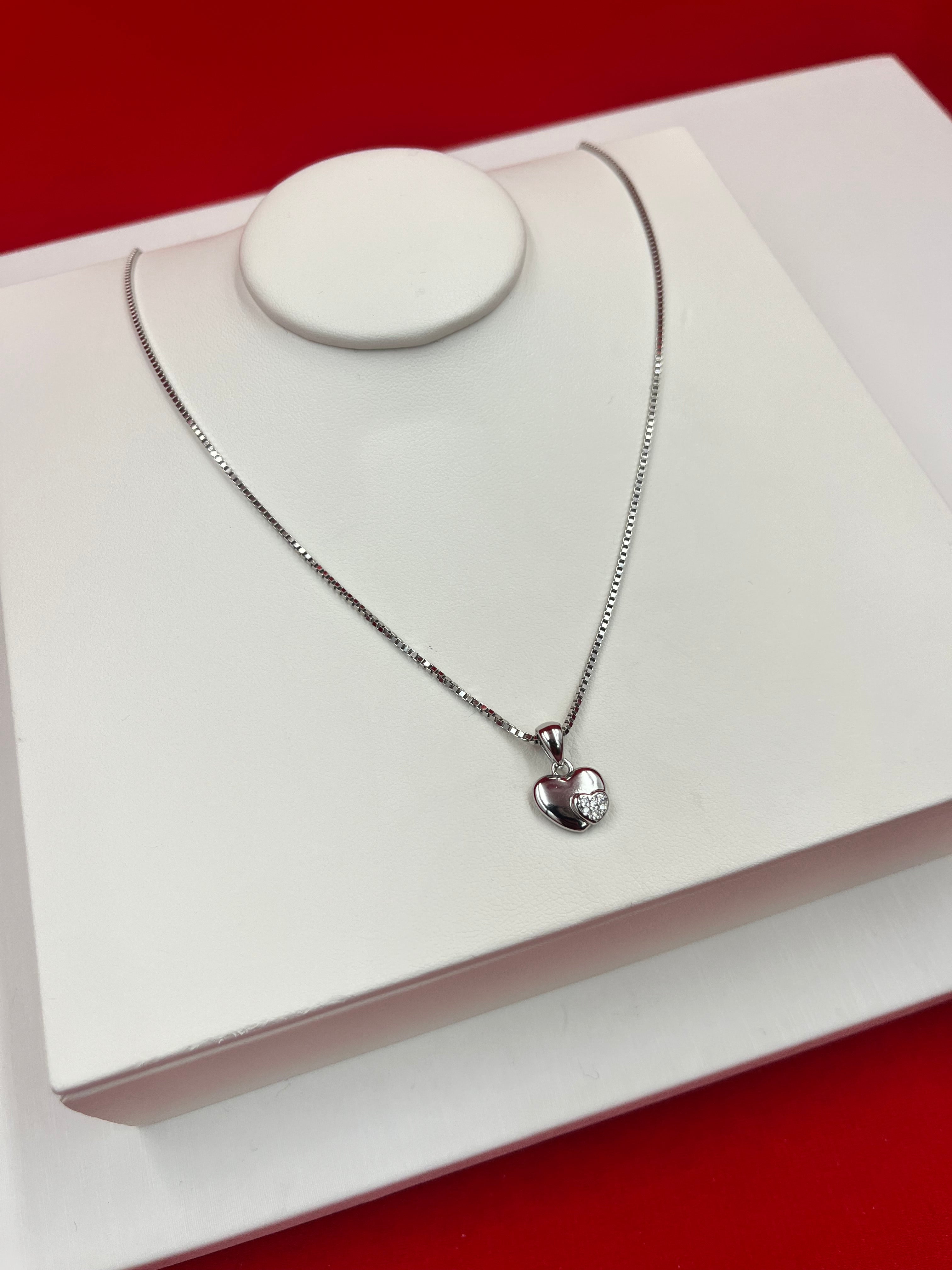 Heart Sparkle Pendant Necklace