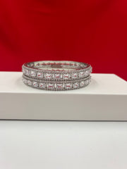 Pure Silver Full Stoned Bangles 2.4